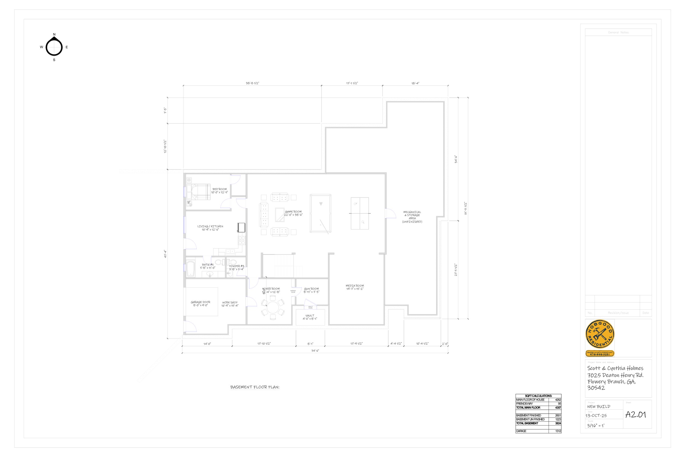 Architectural plan (selected) — Terrace level